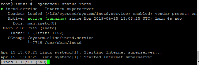 linux port status